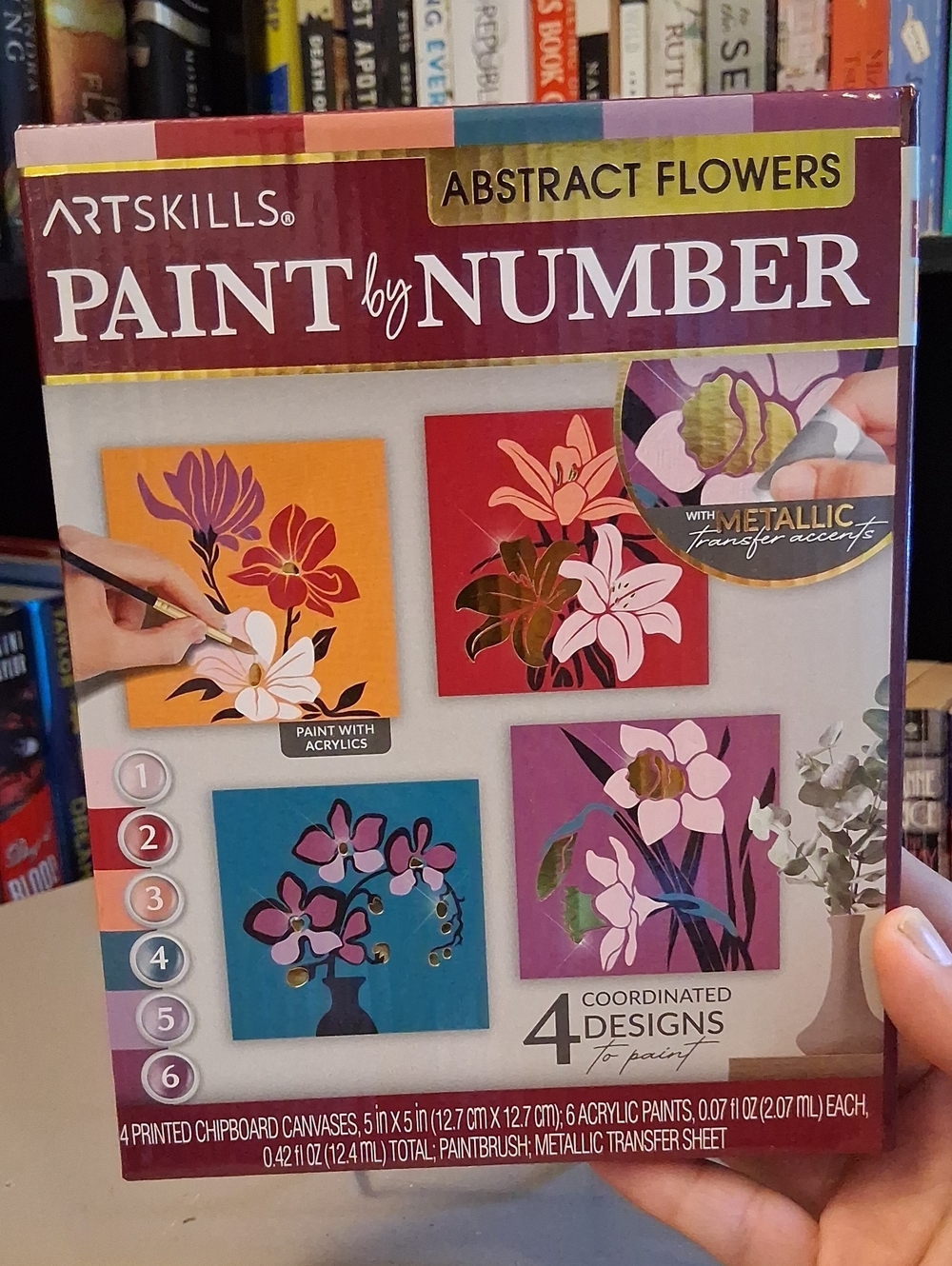 Paint By Number Abstract Flowers